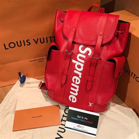 louis vuitton red and black backpack ebay|louis vuitton red bag price.